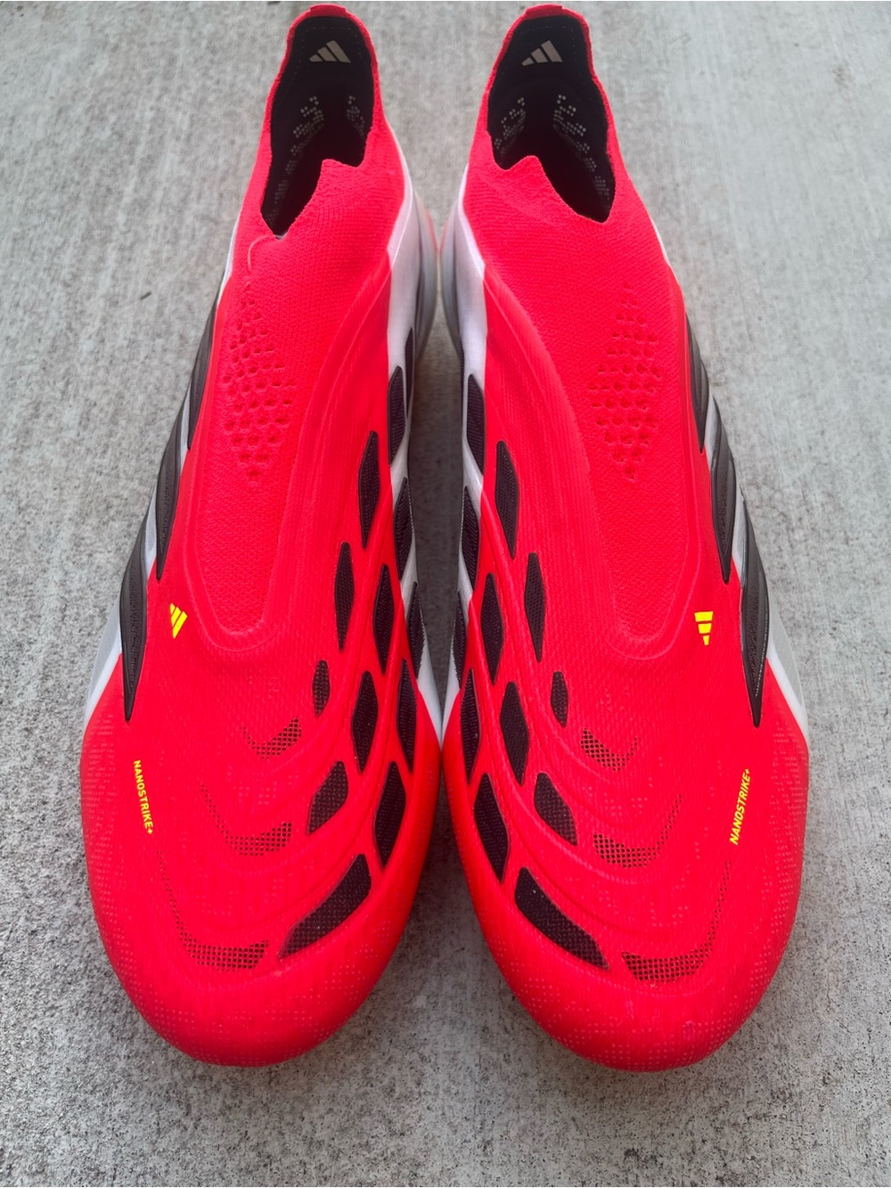 adidas Predator Elite LL FG Soccer Cleats Red & White (JS0407) Men’s Size 11